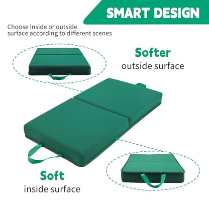 Kneeling Pad, Soft Foam Cushion for Knee Support, Water Resistant, Gardening, Baby Bath, Workout Supplies, Lightweight(Green) - color: Green