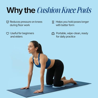 Knee Cushions for Kneeling 2 Packs | Knee Pads for Yoga | Exercise Knee pads for women & Men | Yoga Gear | Yoga Accessories for Women | Best Gifts for Yoga Lovers