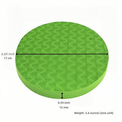 2-piece set yoga knee pads and exercise mats - super thick anti slip support for thick boards, gardening, push ups, knees, Pilates, and floor exercises - knees, elbows, wrists - color: green