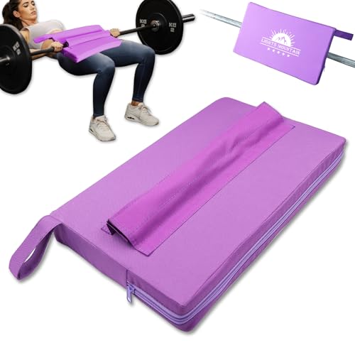 Square Hip-Thrust Pad Protective Extra Thick Foam pad for Barbell Weightlifting Hip Thrusts and Glute Bridges Workouts Home Gym Equipment - color: Purple