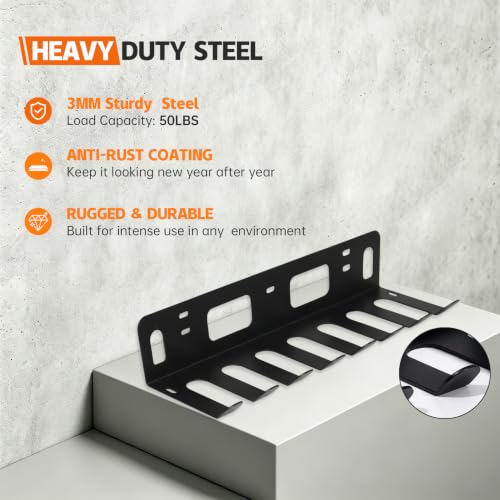 Multi-Purpose Gym Equipment Storage Rack Wall Mount for Home Gym