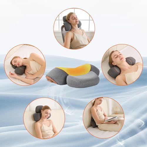 3-in-1 Rechargeable Neck Massager Pillow with Heat