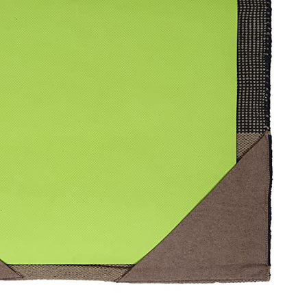 KD Willmax Yoga Mat Towel Non Slip Cotton Rug Blanket Cover with Pockets - color: GREY-NAVY