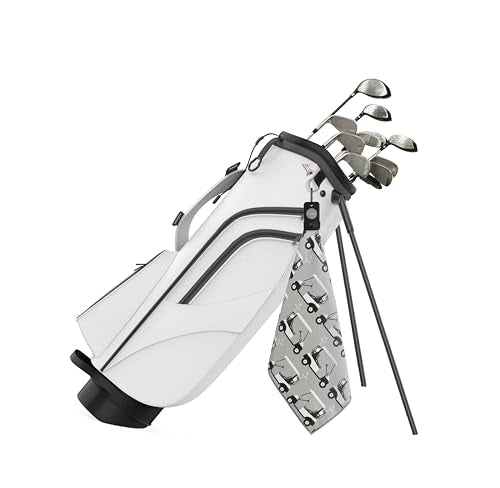 Magnetic Golf Towels for Golf Bags with Clip & Ultra Strong Magnet - Waffle Weave Microfiber Towel for Secure Hold on Bags & Carts - Ideal Club Cleaner & Accessories - Golf Cart - color: Golf Cart