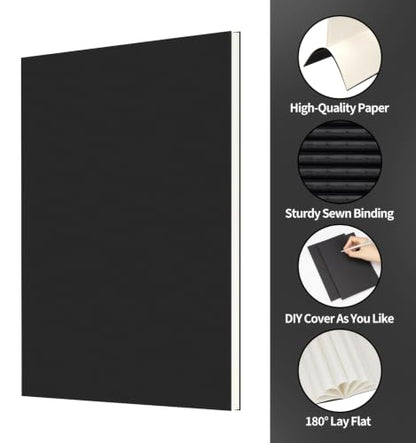 24 Pack A5 Black Cover College Ruled Notebooks Bulk, Journaling Notebooks | A5 Lined College Ruled Notebook, 8.3x5.5 Inches 60 Pages Travel Journal Notebooks Set for Work, School, Writing - color: Black, style: Black-24-Lined