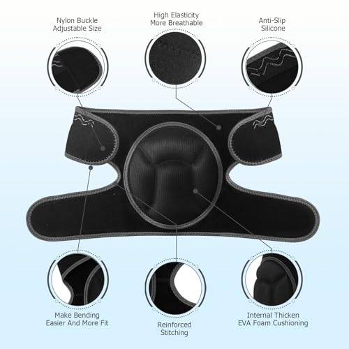 Women Men Knee Pads for Cleaning Floors,House Working,Gardening - color: Black, size: Large