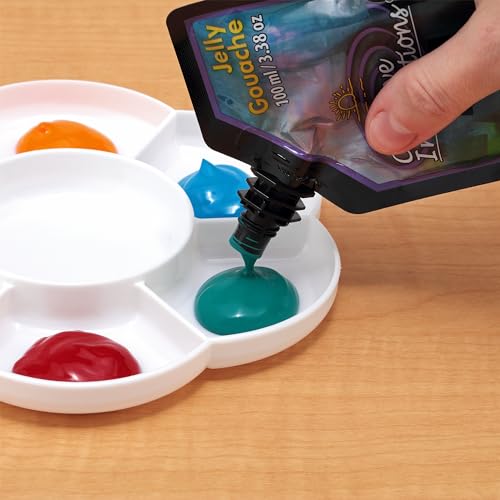 Creative Inspirations Jelly Gouache - Mars Black 100 mL - Unique & Vibrant Jelly Gouache Paint for Artists, Beginners, Painting Parties and More - color: Mars Black, size: 100 mL