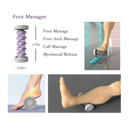 Acupressure Sandals,Acupressure Foot Massager with Anti-Slip Sole,Plantar Fasciitis Relief with Imitate Person Rotation Finger Pressure (Black, M-Women(7-8.5)/Men(6-7.5)) - color: Black, size: M-Women(7-8.5)/Men(6-7.5)