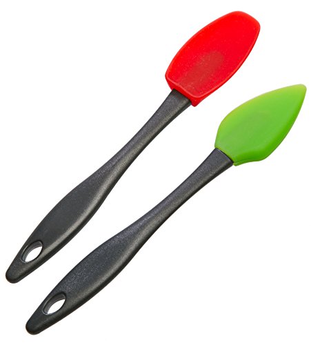 PrepSolutions Mini Silicone Spatulas – Set of 2, Flexible, Heat-Resistant, Ideal for Mixing & Scraping