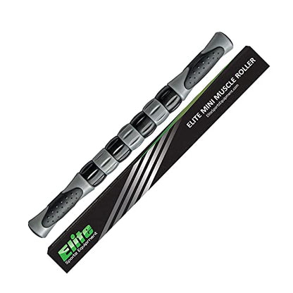 Elite Massage Roller Stick Targets Sore, Tight Leg Muscles to Prevent Cramps and Release Tension. It's Sturdy, Lightweight, Smooth Rolling and Thankfully This Lifesaver has Comfortable Handles.Silver - color: Silver