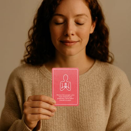 52 Mindfulness Cards for Stress Relief & Everyday Calm, 60-Second Self Care Prompt Deck for Gratitude, Grounding & Meditation, Wellness Gifts for Women and Men