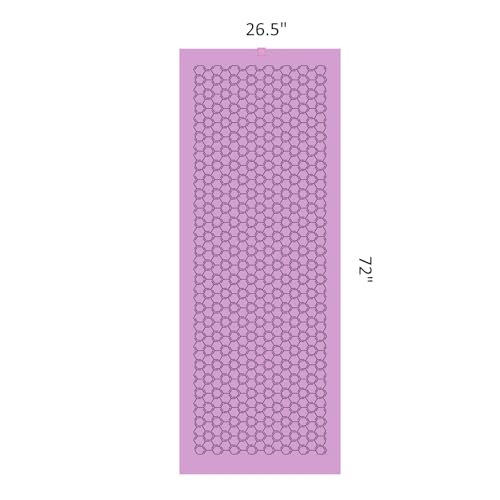 Eunzel Double Sided Silicone Yoga Mat Towel, 72" x 26.5" | Double-Sided Silicone Grip, Non Slip Surface, Absorbent Microfiber, Hot Yoga & Vinyasa - color: Purple