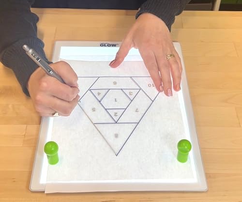 Cutterpillar Glow Elite Mini Light Board — LED Craft & Quilting Light Pad — Compact & Portable 10" x 13" Size — 4 Brightness Levels, Magnetic Base & Self-Healing Cutting Mat - style: Glow Elite Mini