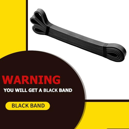 ROSAPOAR Resistance Band Pull up Band Fitness Exercise Bands Natural Latex for Workout Body Stretch Powerlifting Band Fitness Sport Training at Home/The Gym - color: black