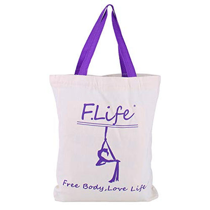 F.Life Aerial Silk Yoga Hammock & Swing for yoga Inversion,Strength training,starter hardware kit - color: purple