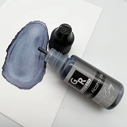 Metallic Alcohol Ink Set -26 Metallic Colors Alcohol Based Ink for Resin Art, Fluid Art,Resin Craft,Resin Petri Dish，Alcohol Ink Paint for Yupo,Tumbler (Metallic 26 Color Set)