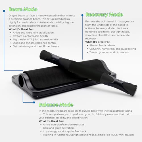 Spacer Mobility Origo Board Foot and Ankle Rehab Tool for Ankle Sprains, Achilles Pain & Plantar Fasciitis | Designed by a Physical Therapist, Trusted by Pro Athletes