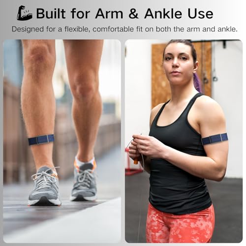 Bicep Bands Compatible for Polar Loop (2025) / Visible Armband 2.0 Straps - color: Blue