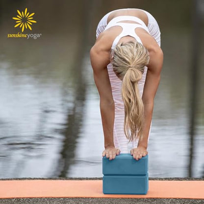 Bulk 4in Foam Yoga Blocks, 6 Pack - color: Oceanside