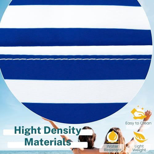 Iioscre Beach Bag for Women, Causal Hobo Handbags with Zipper Inner Pocket - color: Dark Blue