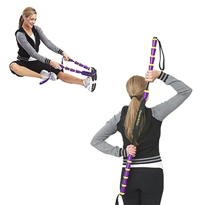 ProStretch StretchRite, Stretching Strap for Sore Muscles, Purple/Yellow - color: Purple/Yellow