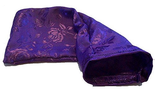 (Take Two Pillows) One Long Flax Seed and Lavender Silky Satin Eye Pillow with Matching Slip Cover (10 x 4 x 0.8 inches) Don’t take Pills! Take Pillows!
