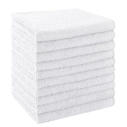 UNIMADE Washcloths 10 Pack Face Towels (12" x 12"), Highly Soft Wash Cloths - color: White, size: 10Pack