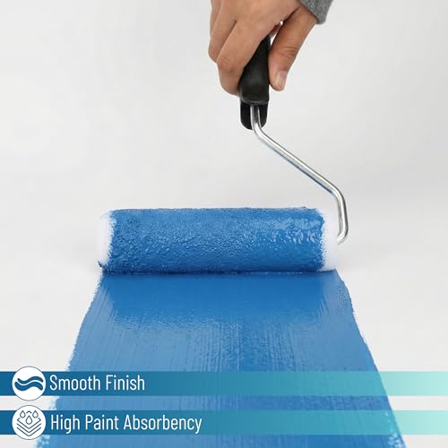 Bates- Foam Paint Roller Covers, 6", 24 Pack, White, High Density Foam Roller Paint - size: 24 Pack