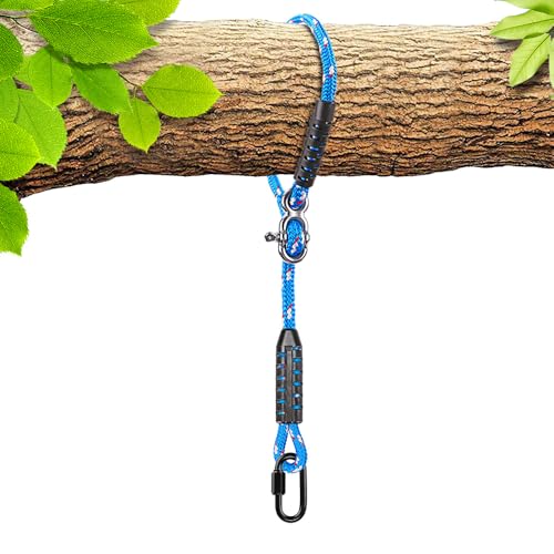 SELEWARE 3ft Tree Swing Rope, Adjustable Hammock Straps Hanging Kit | Quick Easy Installation, Fits Tree Branches, Blue 1 Pack, Ideal for Indoor Outdoor Use, Camping, Hammock Chairs and Swings - color: Blue-1 Pack, size: 3ft