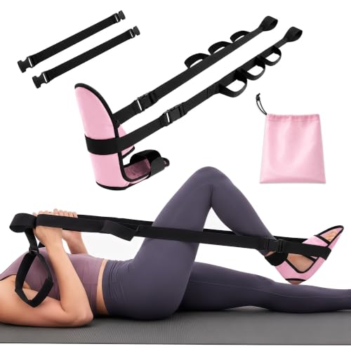SPRING SEAON Knee Replacement Recovery Aids, Leg Stretcher Strap Kit - color: Pink