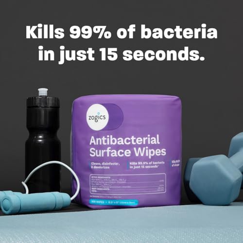 Zogics Antibacterial Disinfecting Wipes, 2 Rolls, 1,600 Count - size: 800 Count (Pack of 2)