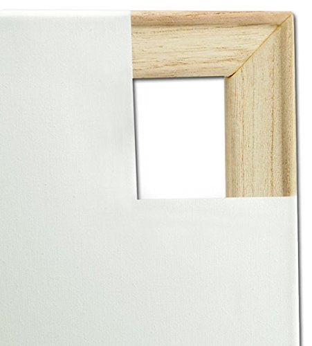 Creative Mark The Edge Deluxe Cotton 1-1/2" Deep Stretched Canvas for Painting, 9x12 Pack of 3, 14oz. Primed Weight, Universal Archival Priming, Medium Tooth, Hand-Stretched Canvas for Painters - size: 9x12"