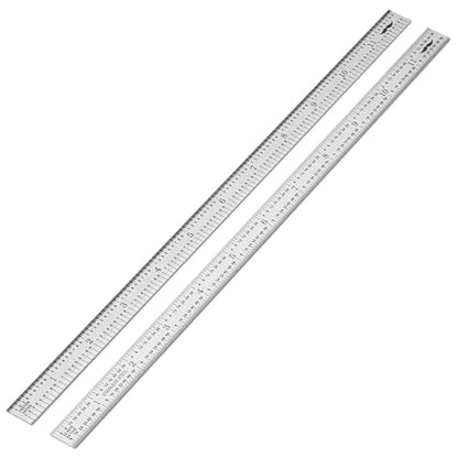 Mr. Pen- Machinist Ruler, 12 Inch, 2 Pack, Stainless Steel Imperial | Precision Measuring Tool, 1/10, 1/100, 1/32, 1/64 Inch Graduation for Engineering, Carpentry, Drafting, Office, School - style: 12 inch, 2 Pack