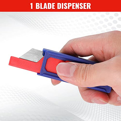 WORKPRO Premium Utility Knife Blades, TAC Diamond Coated SK2M, 10-Pack Utility Blades Replacement with Dispenser - style: 10-Pack