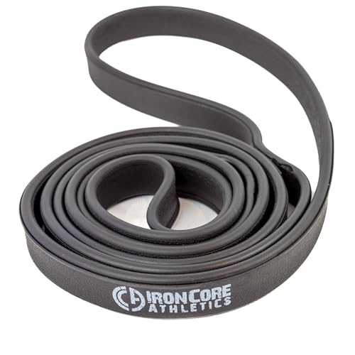 Premium Exercise Bands - Ultra Durable, Non-Slip, Comfort-Edge Resistance - Tested Over 30K Pulls - Three - color: Black 30-50lb - Single