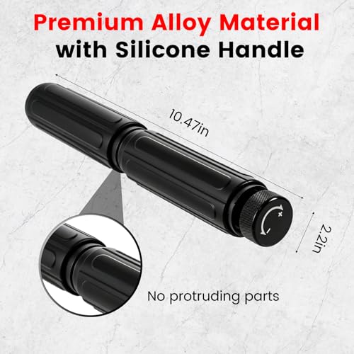 LIZAAL Forearm Strengthener, Adjustable All-Metal Grip Strength Trainer, Wrist Roller & Forearm Exerciser with Silicone Grip, Portable Forearm Strength Trainer for Hand, Wrist & Forearm Workout