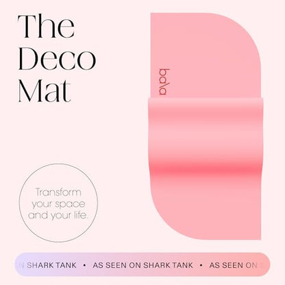Bala Yoga Mat for Home Gym, Non-Slip Exercise Mat for Home Yoga - color: Blush, style: Deco Mat - 5mm