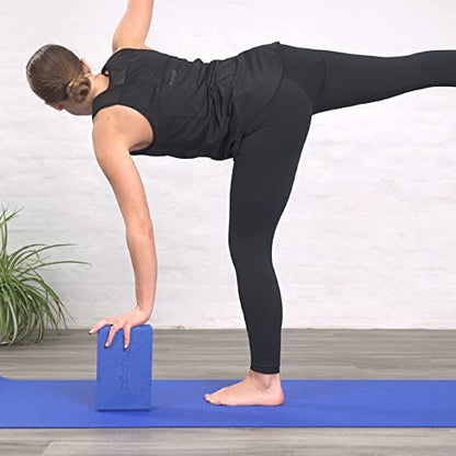 MYGA Yoga Block,Lightweight EVA Foam Yoga Brick,High Density Non-Slip Block for Yoga Poses, Pilates, Balance and Flexibility - color: Royal Blue, size: One Size