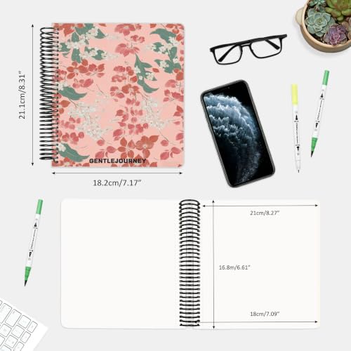 Hardcover Sketchbook,7.2"x8.3"Spiral Bound Drawing Pad,Crimson Petal | 150gsm(92lb)Acid-Free Thick Paper,Blank Art Journal for Adults,Artists&Beginners,Ideal for Sketching,Doodling and Mixed Media - color: crimson petal