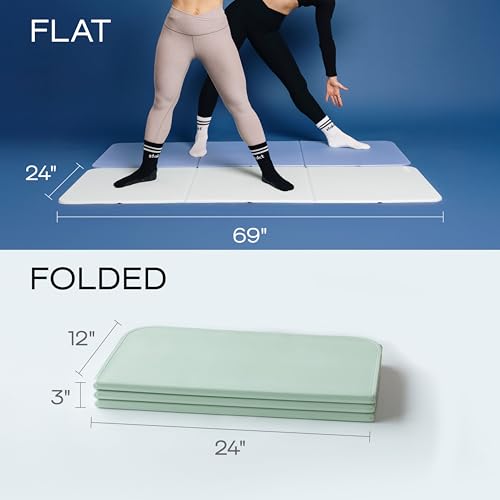 Stakt The Original Foldable Yoga Mat - Non-Slip - color: Seafoam