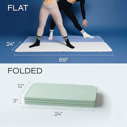 Stakt The Original Foldable Yoga Mat - Non-Slip - color: Seafoam