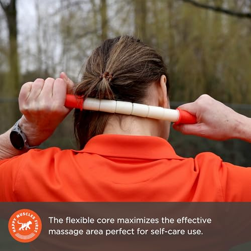 Tiger Tail The Stick - Bendy 15” Flexible Muscle Roller Stick for Myofascial Release & Trigger Points - Bendable Deep Tissue Massager for Legs, Back, Shoulders - Relieve Soreness & Improve Recovery - size: 15" Plus eBook Happy Muscles Guide