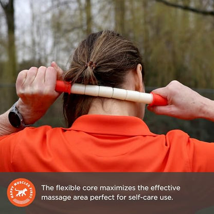Tiger Tail The Stick - Bendy 15” Flexible Muscle Roller Stick for Myofascial Release & Trigger Points - Bendable Deep Tissue Massager for Legs, Back, Shoulders - Relieve Soreness & Improve Recovery - size: 15" Plus eBook Happy Muscles Guide