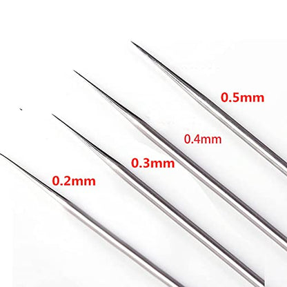 0.2mm, 0.3mm, 0.4mm,0.5mm Airbrush Nozzles Needles and Cleaning Kit | Airbrush Nozzles and Needles Replacement Parts with 11 in 1 Airbrush Cleaning Repair Tool for Airbrush Gun - size: 0.2mm, 0.3mm, 0.4mm,0.5mm /Cleaning Kit