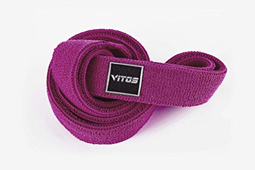 Vitos Fitness Polyester V-Power Band | Allergy Prevention Snap Proof Pull Up Assist Heavy Duty Resistance Mobility Lifting Perfect Body Stretching Training