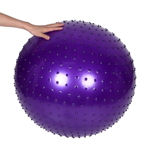 ibasenice Spiky Massage Ball 10-Inch PVC – Core Relief & Sensory Training for Stress Relief, Balance & Coordination at Home, Office, Studio – Kids & Adults