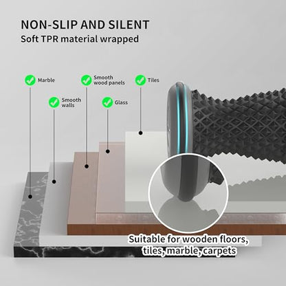 Foot Roller Massager for Plantar Fasciitis Relief, Portable Silent Deep Tissue Massager Tool for Arch and Heel Pain-Black - color: Blak