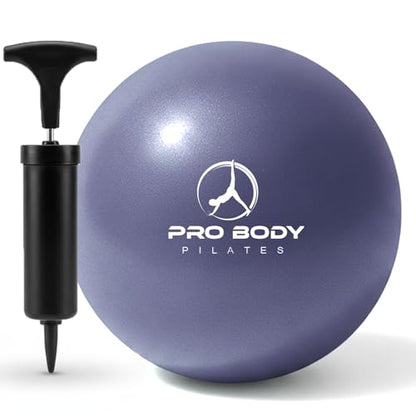ProBody Pilates Ball Small with Pump - 9 Inch Small Exercise Ball - color: Indigo