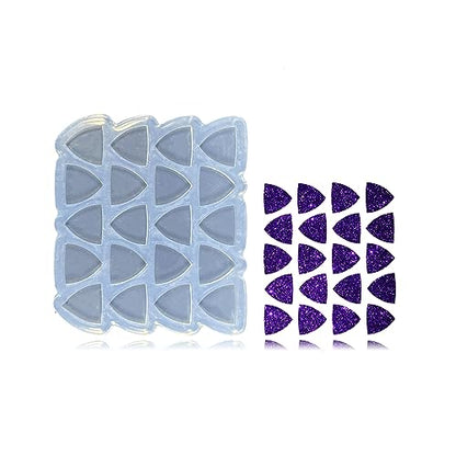 Mini Guitar Pickup Shape Earring Molds Small Resin Mold Clear Silicone Mold for DIY Earrings, Ear Studs, Pendant, Jewelry Making Crafts, Chocolate Cake Mold - color: Mini guitar pickup shape