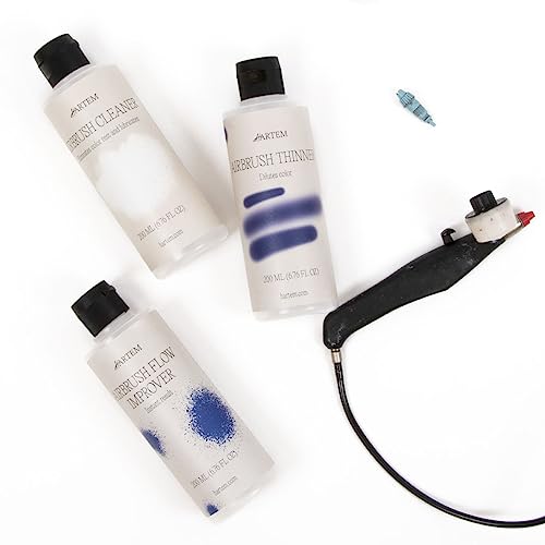 Hartem - Airbrush Cleaner 200 ml (6.76 Fl Oz) with Anti-Spill Cap | Removes Dried Paint, Prevents Clogging and Lubricates Airbrush Mechanisms Without Deterioration - size: Airbrush Cleaner 200ml (6.76 Fl Oz)